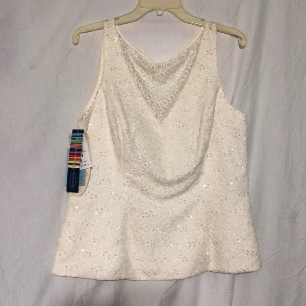 Lace Beaded Tank Top